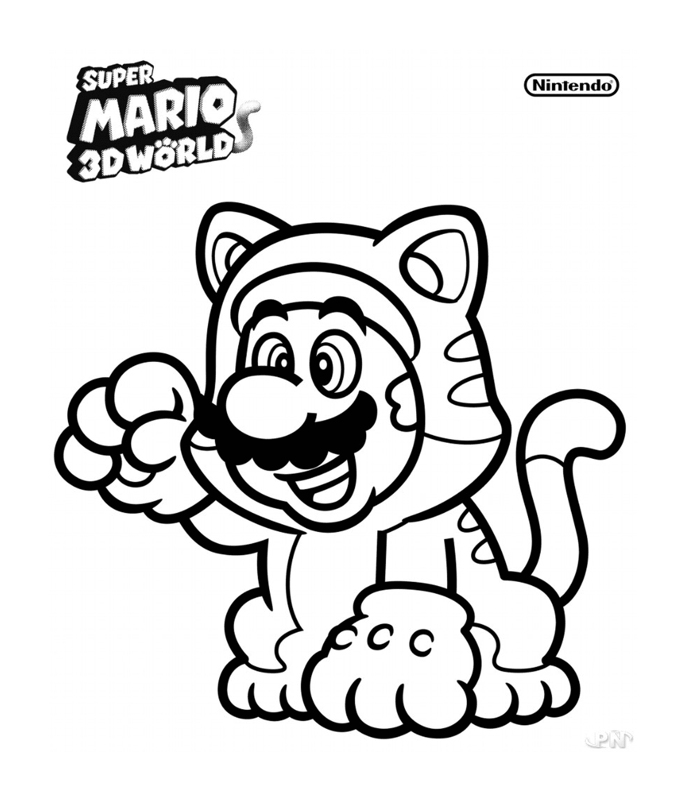  Mario Odyssey, um personagem de gato 