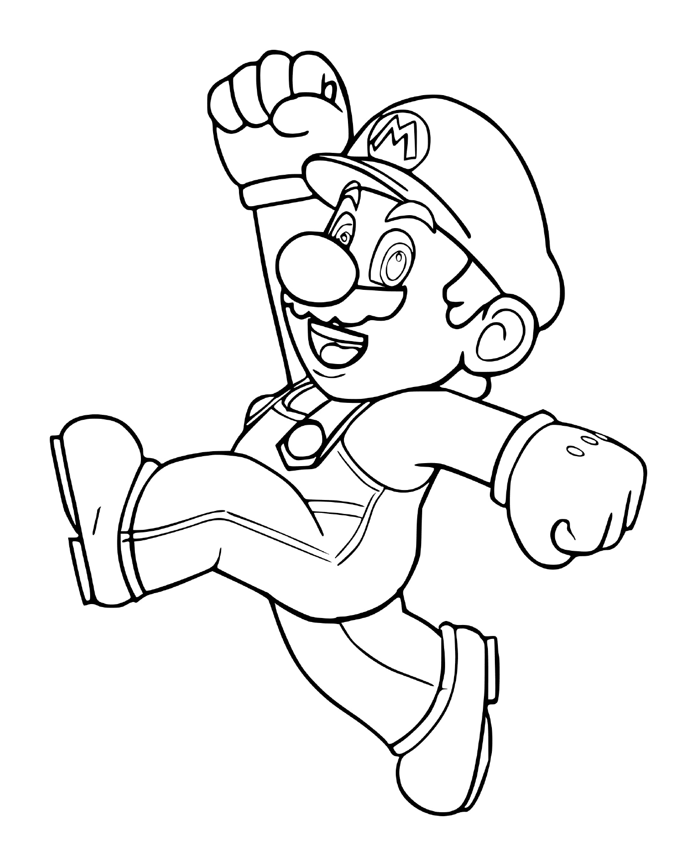  Mario Bros original, um homem correndo 