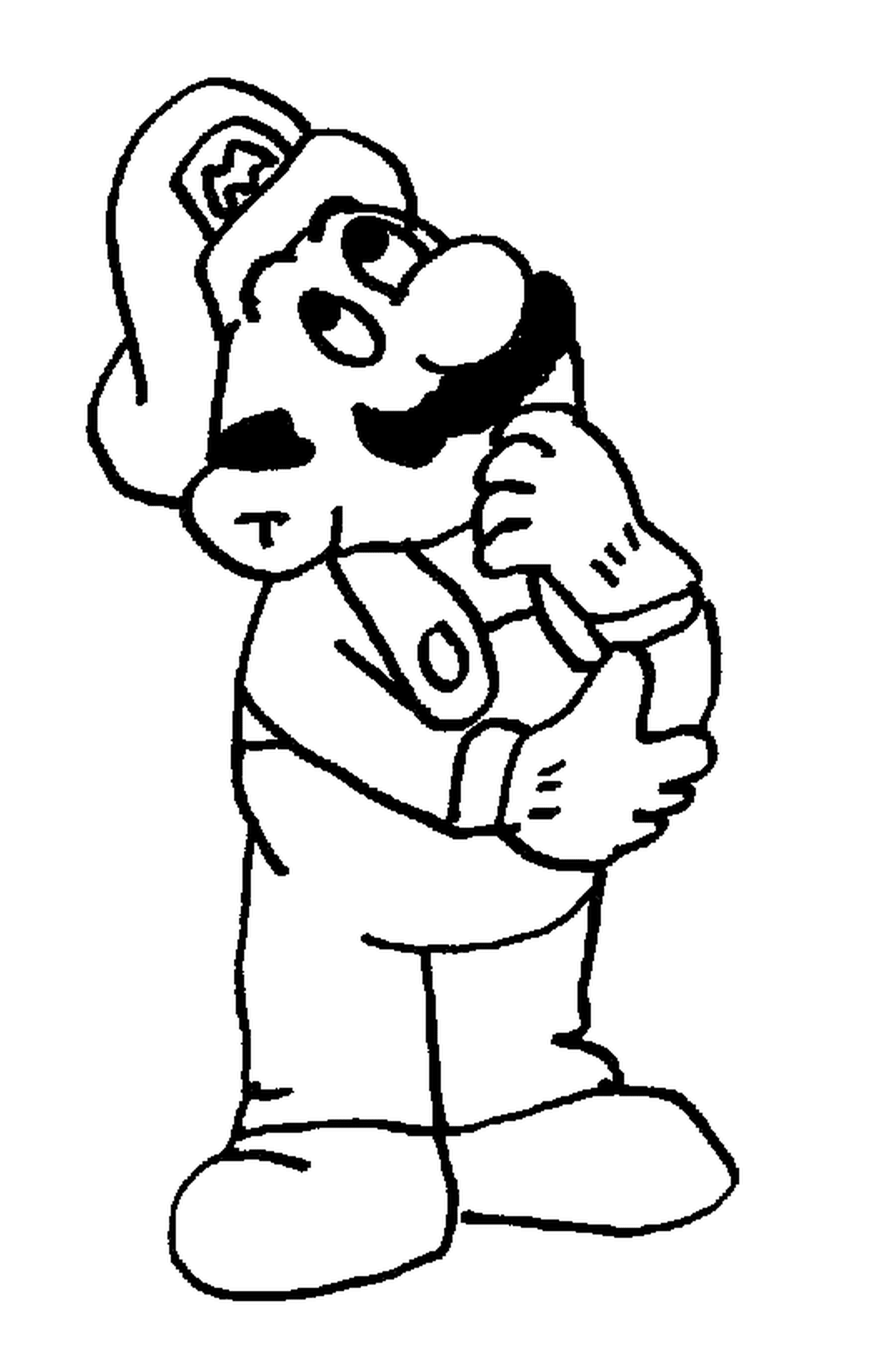  Mario, um homem pensativo com bigode 