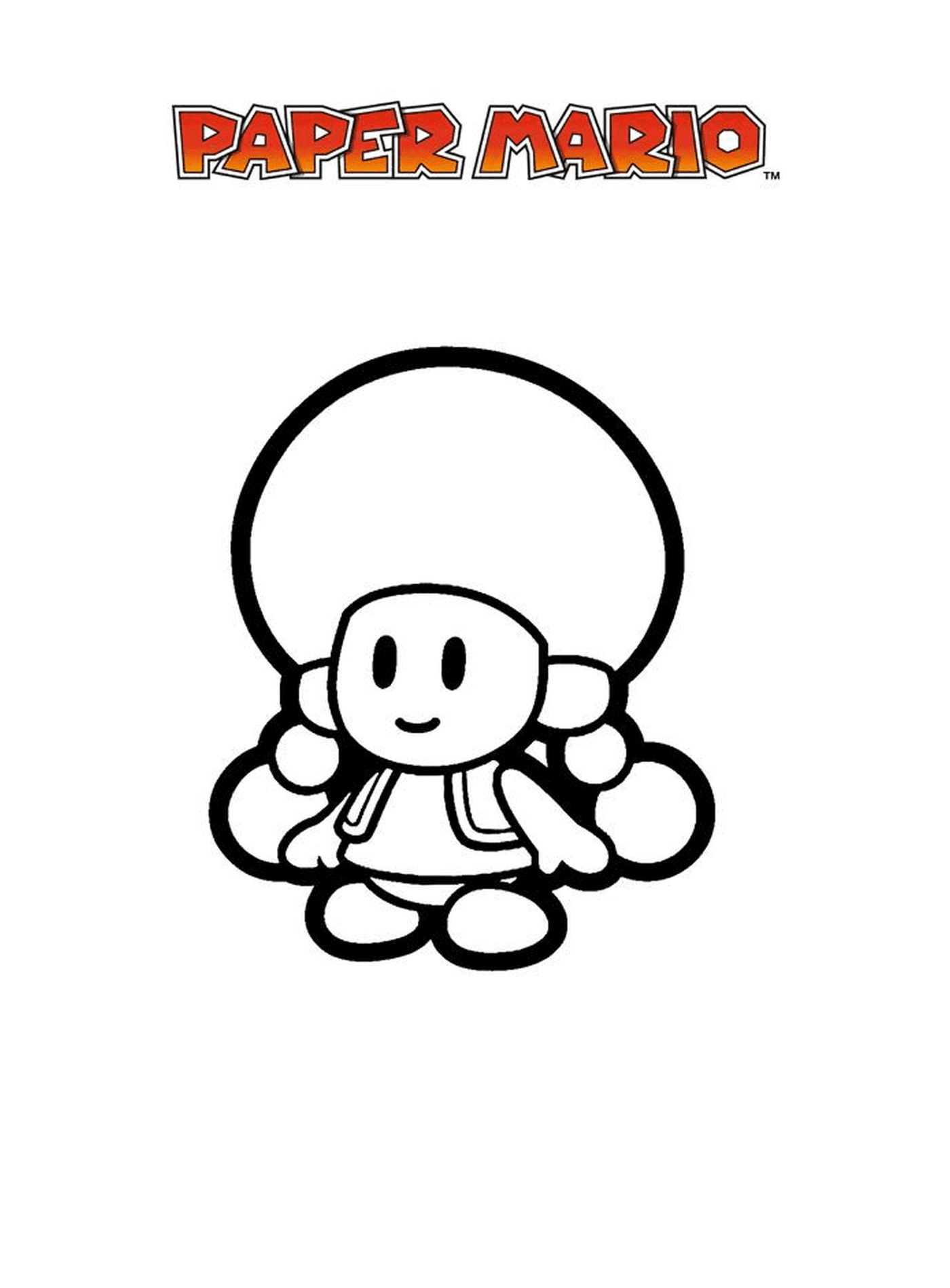  Mario Paper 千年六千年六,一个卡通人物 