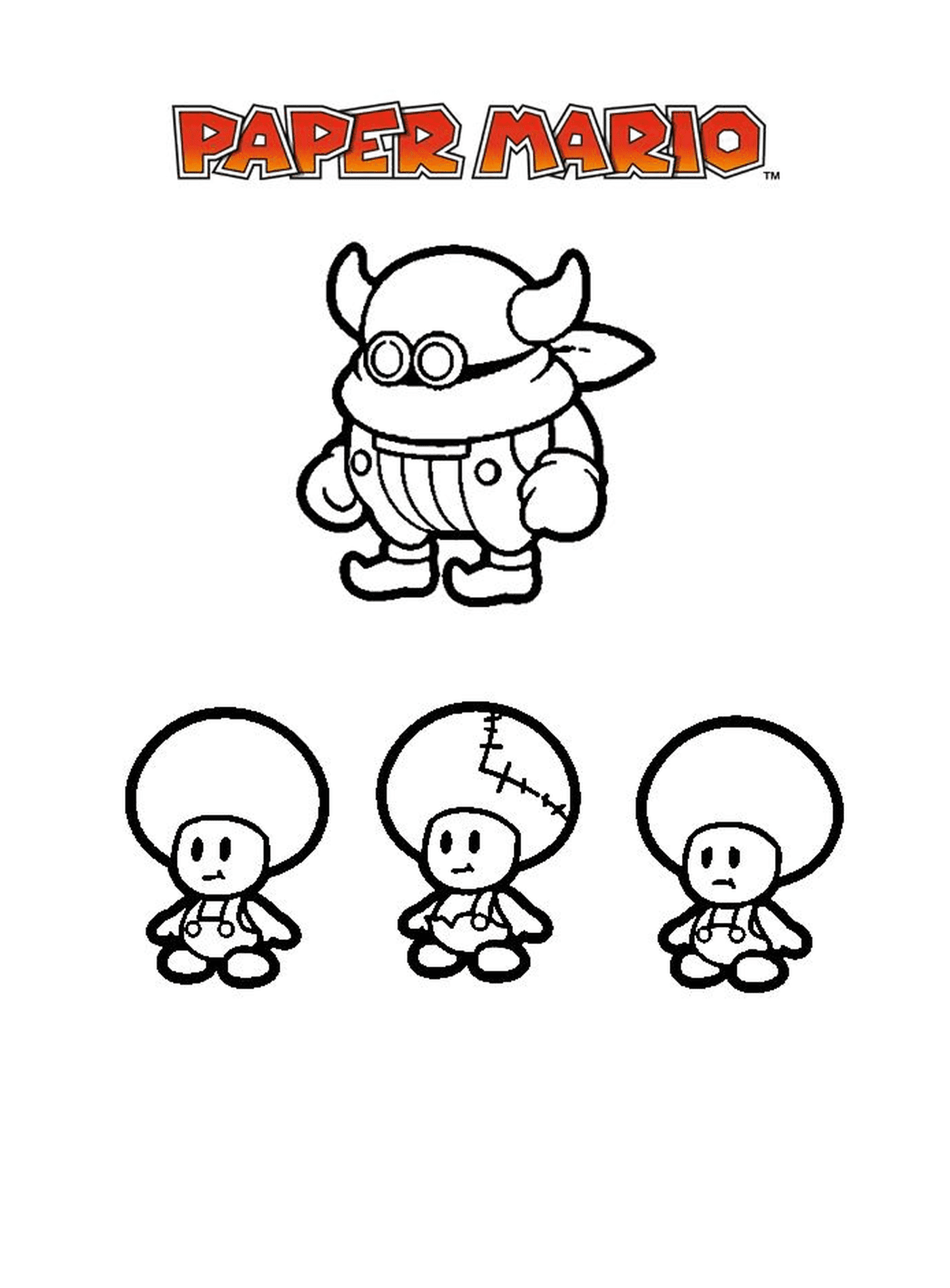  Mario Paper 千年10,一个具有三个不同发展阶段的漫画人物 