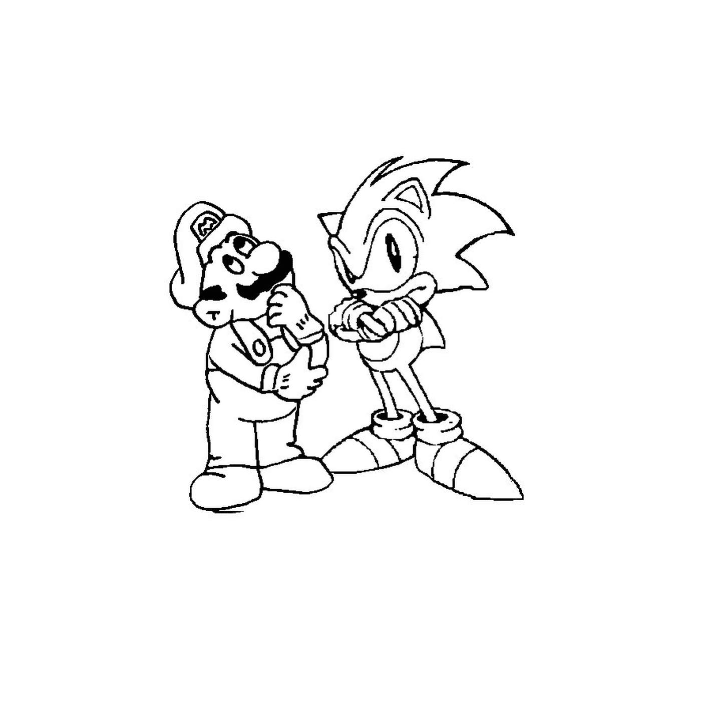  Mario e Sonic juntos 
