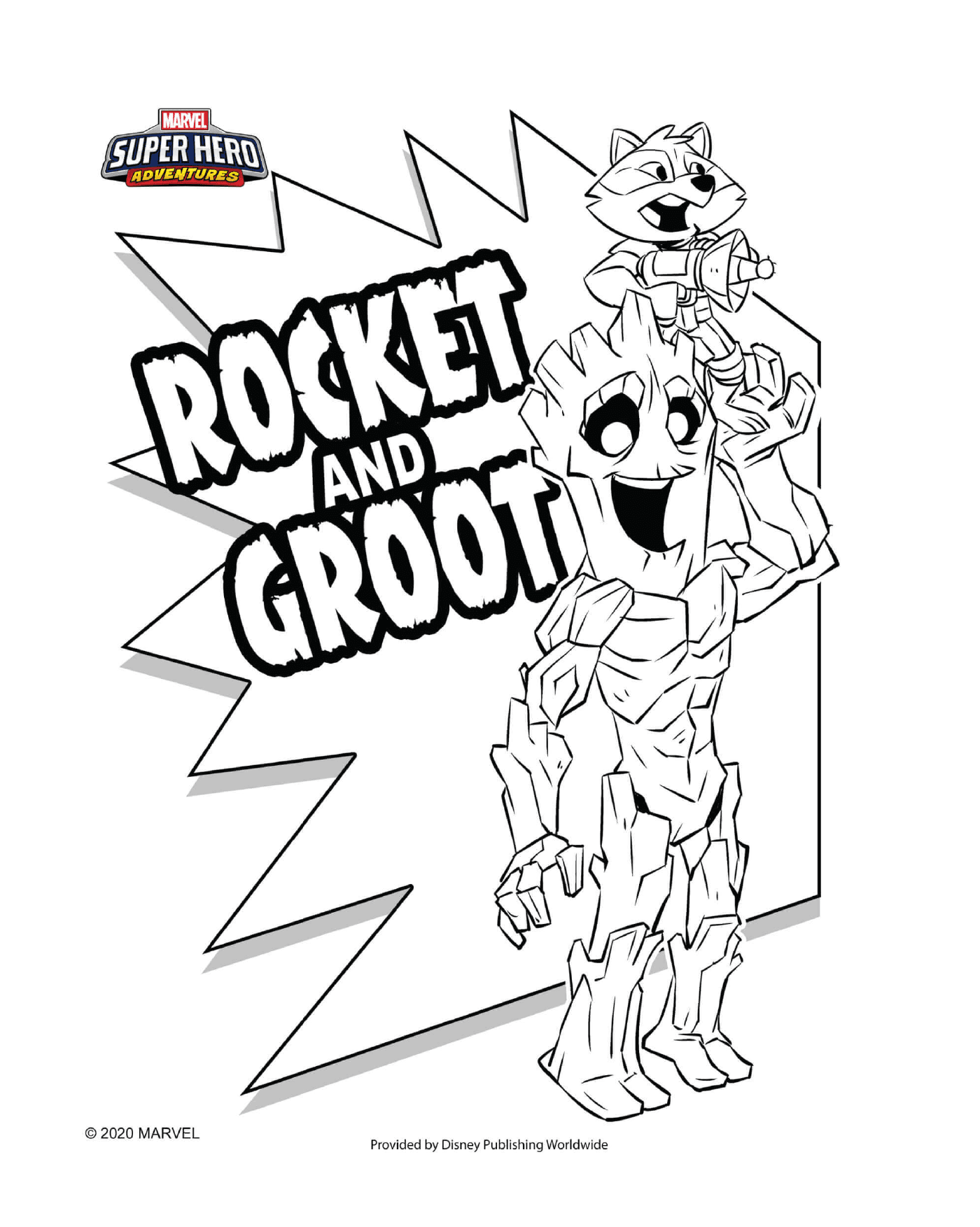  Foguete e Groot, super-heróis 