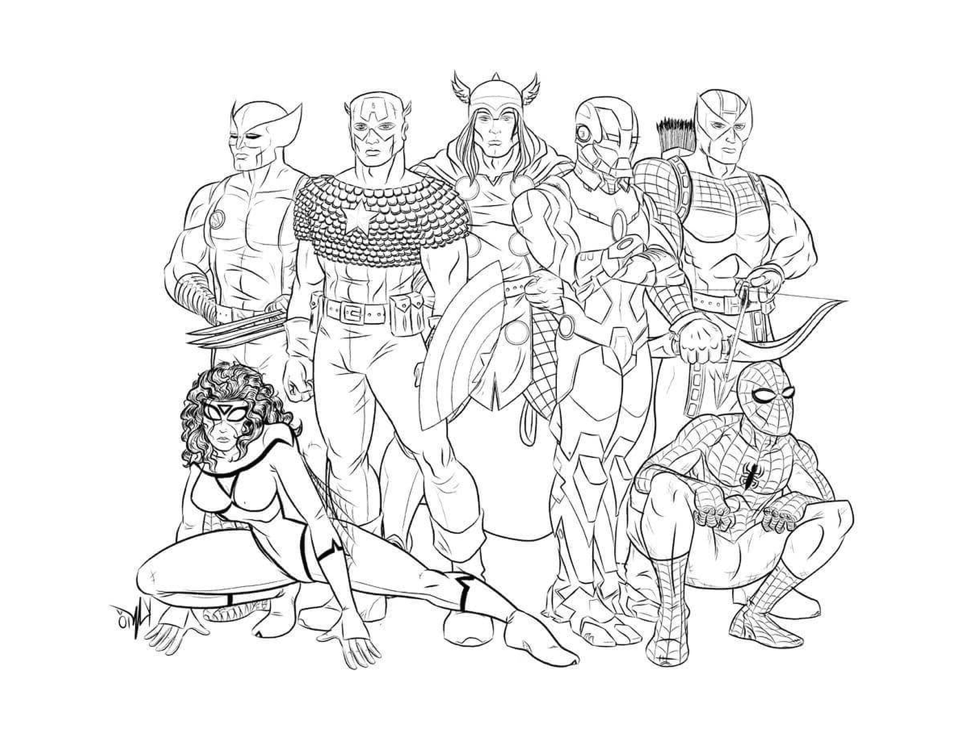  Os Vingadores, Equipe Herói 