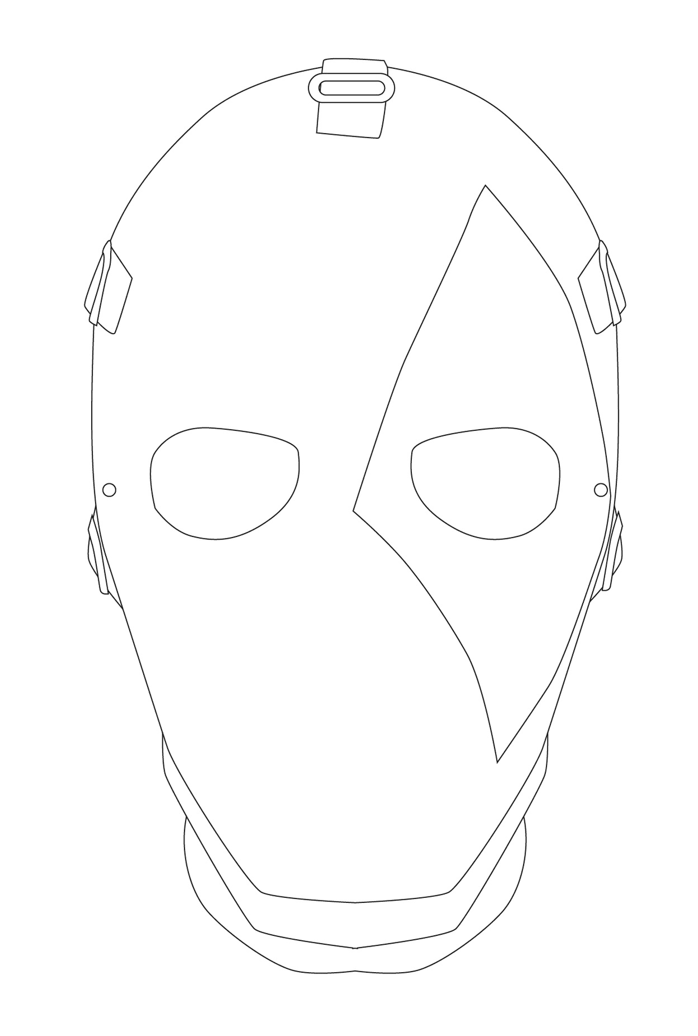  Fortnite Coringa máscara para colorir 