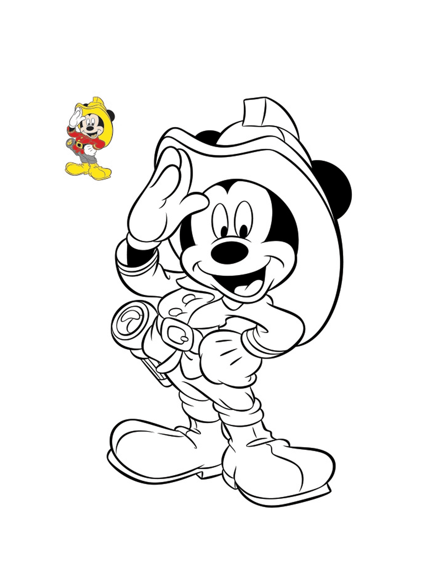  Bombeiro Mickey Mouse 
