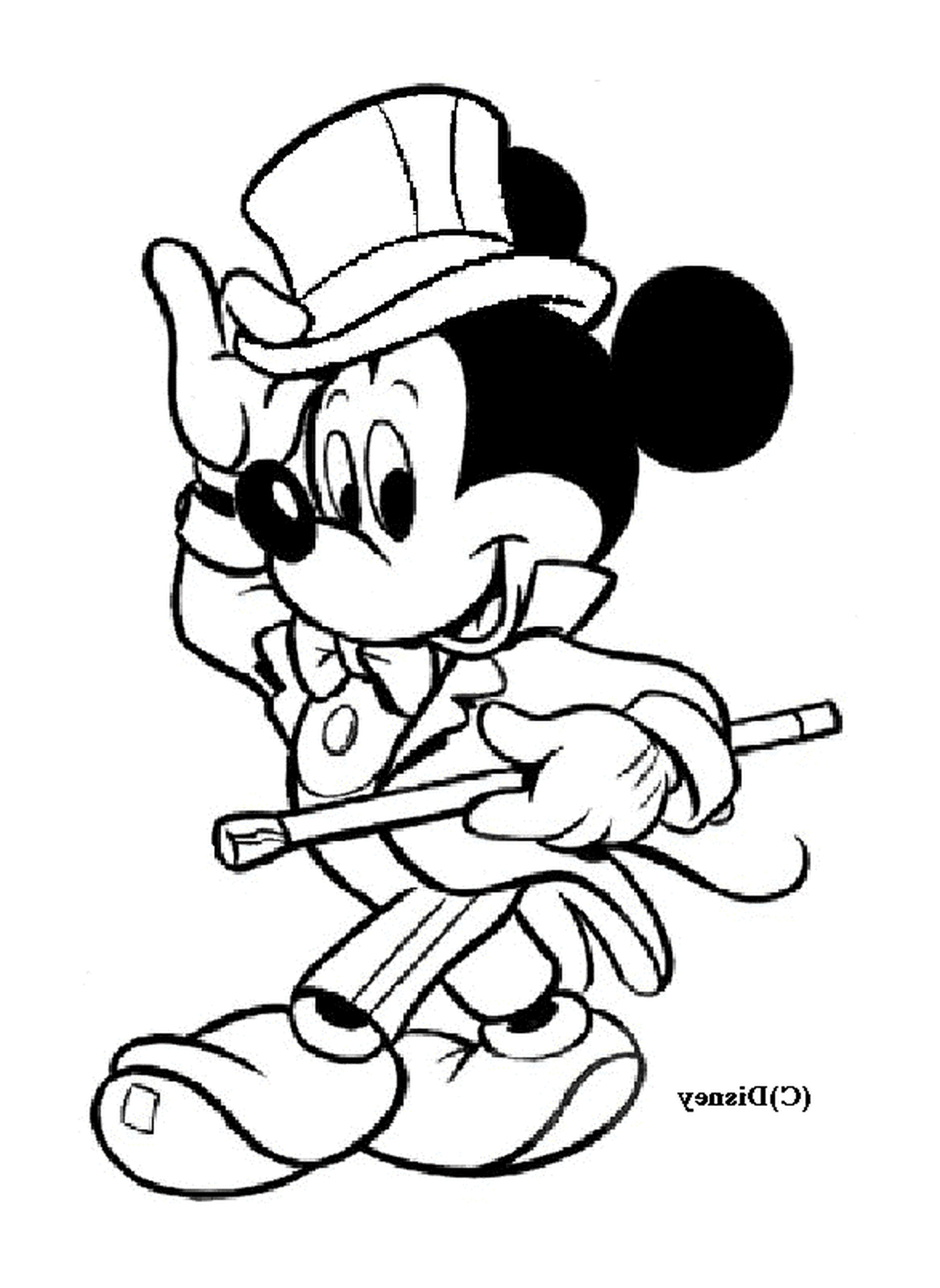  Desenho do Mickey no terno: Mickey Mouse 