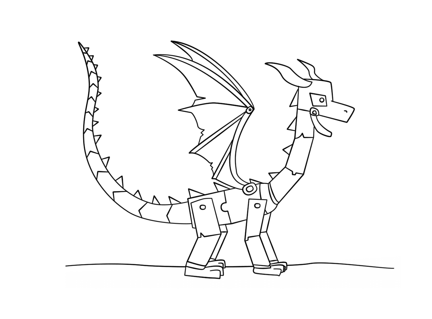  Minecraft Robótico Dragon Ender 