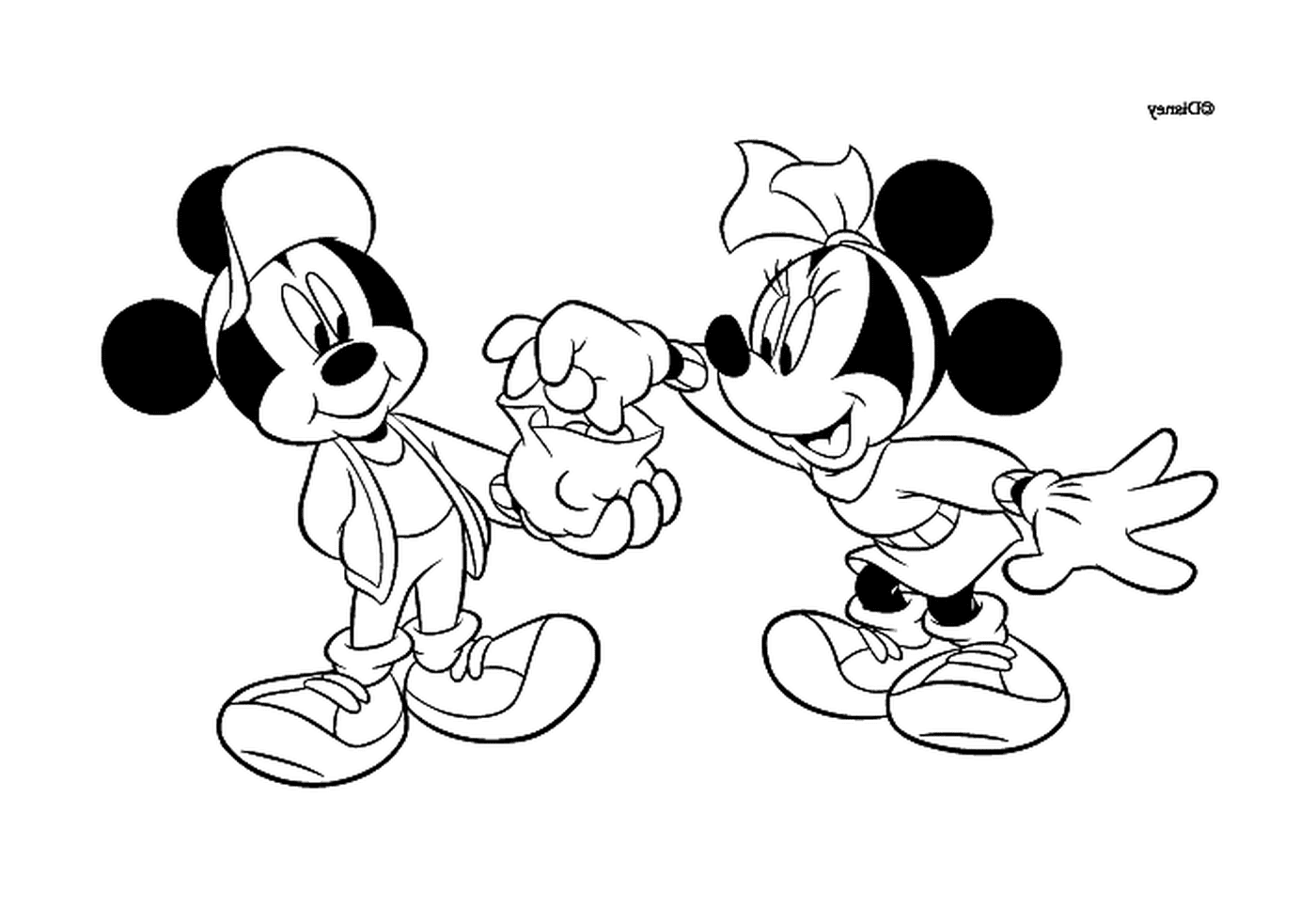  Mickey oferece doces para Minnie 
