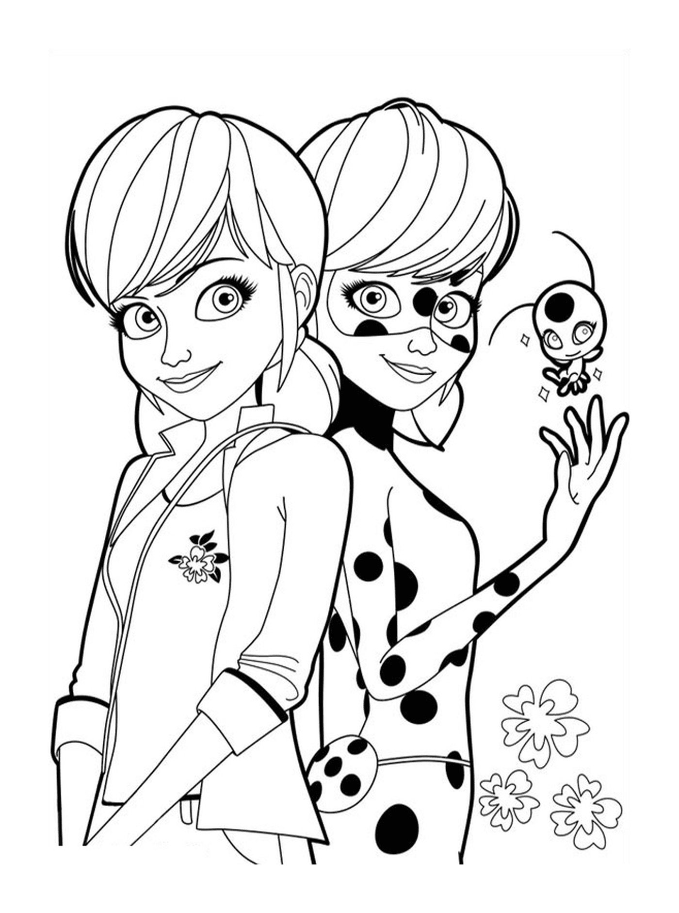  Ladybug e Marinette juntos 