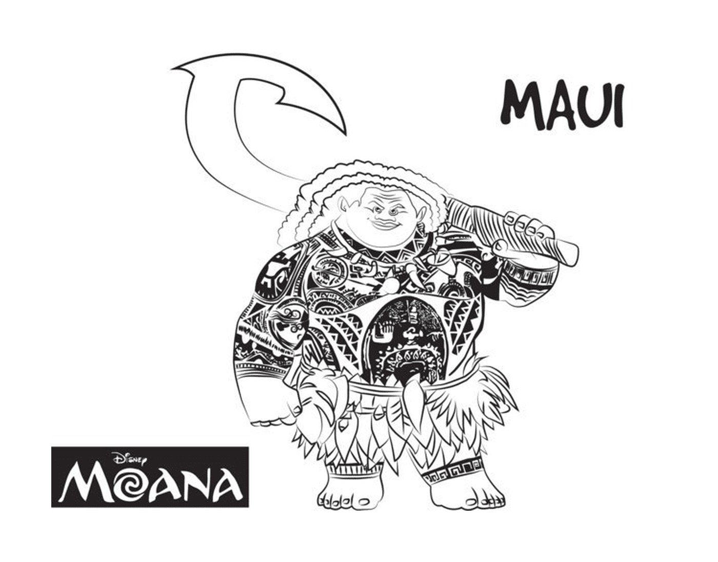  Maui, homem forte de Moana 