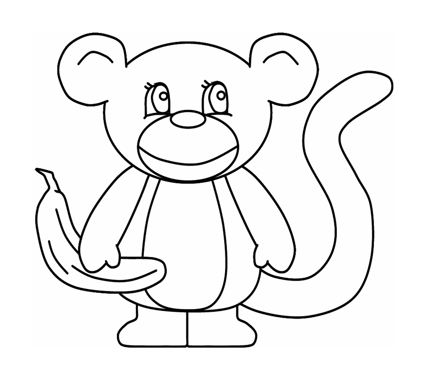  Macaco com uma banana 