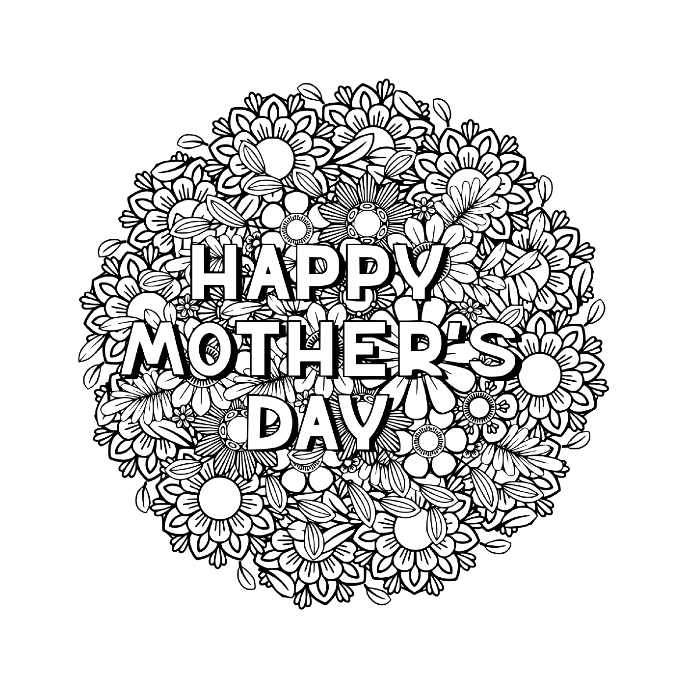  Cartão feliz do Dia das Mães 