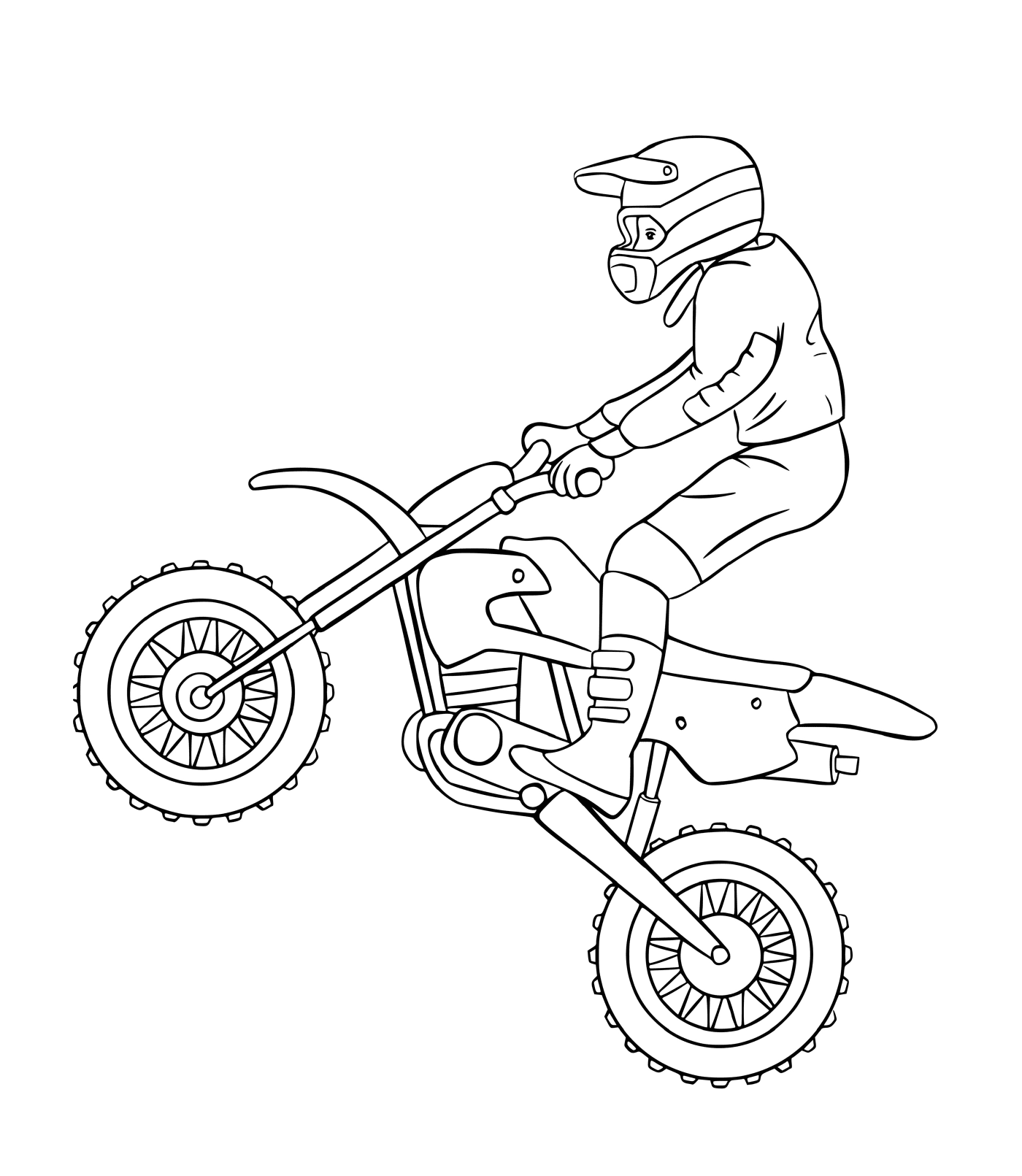  骑摩托车的男子 