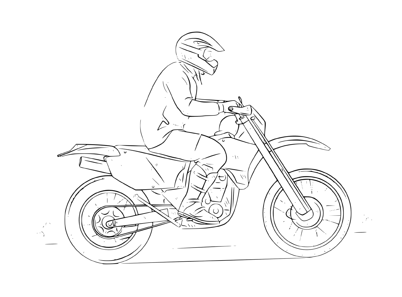  homem dirigindo moto cruz 