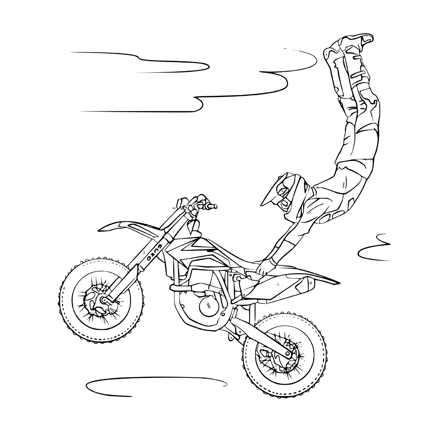 pessoa pulando em motocross 