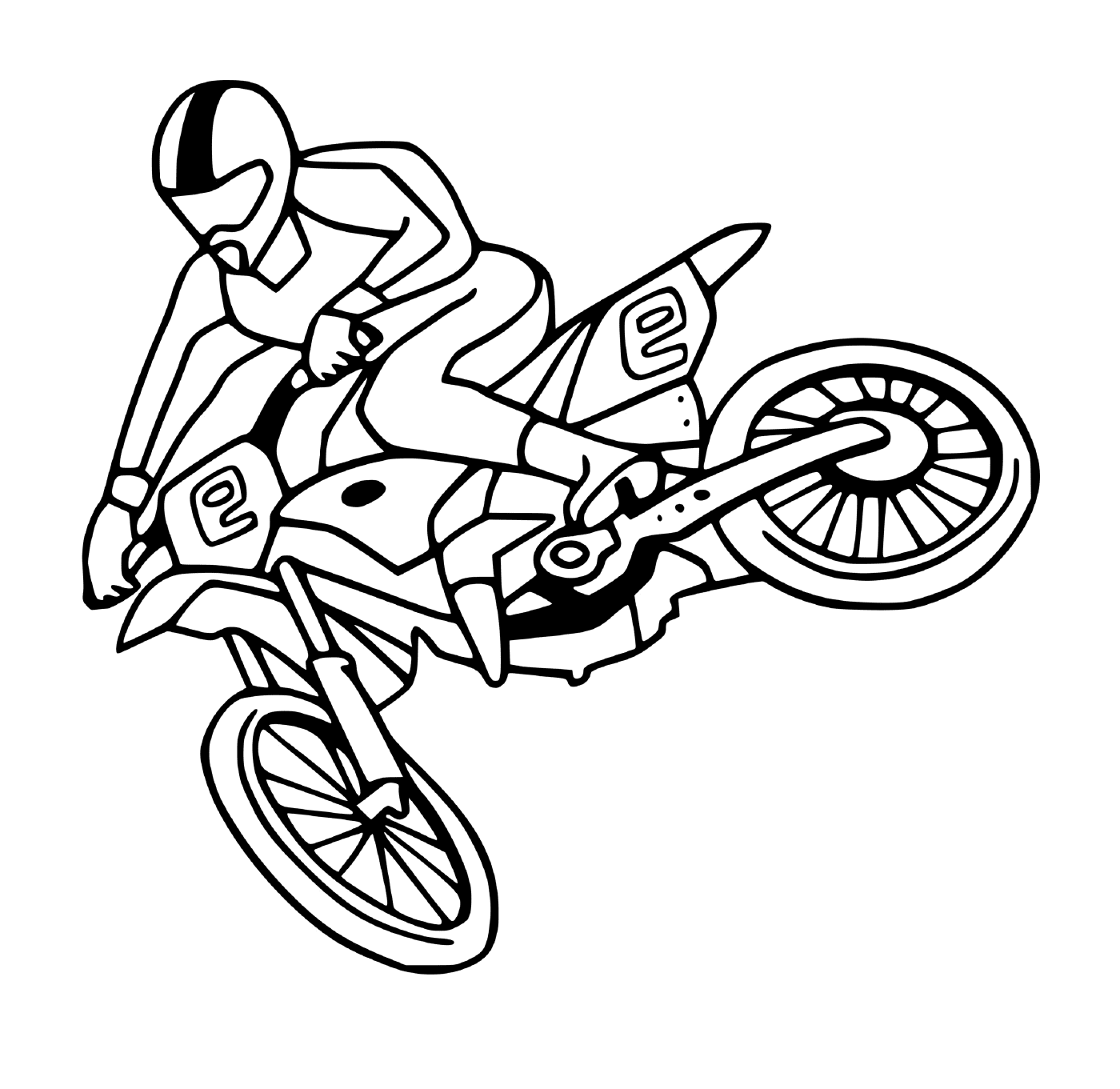  homem na motocicleta cruz 