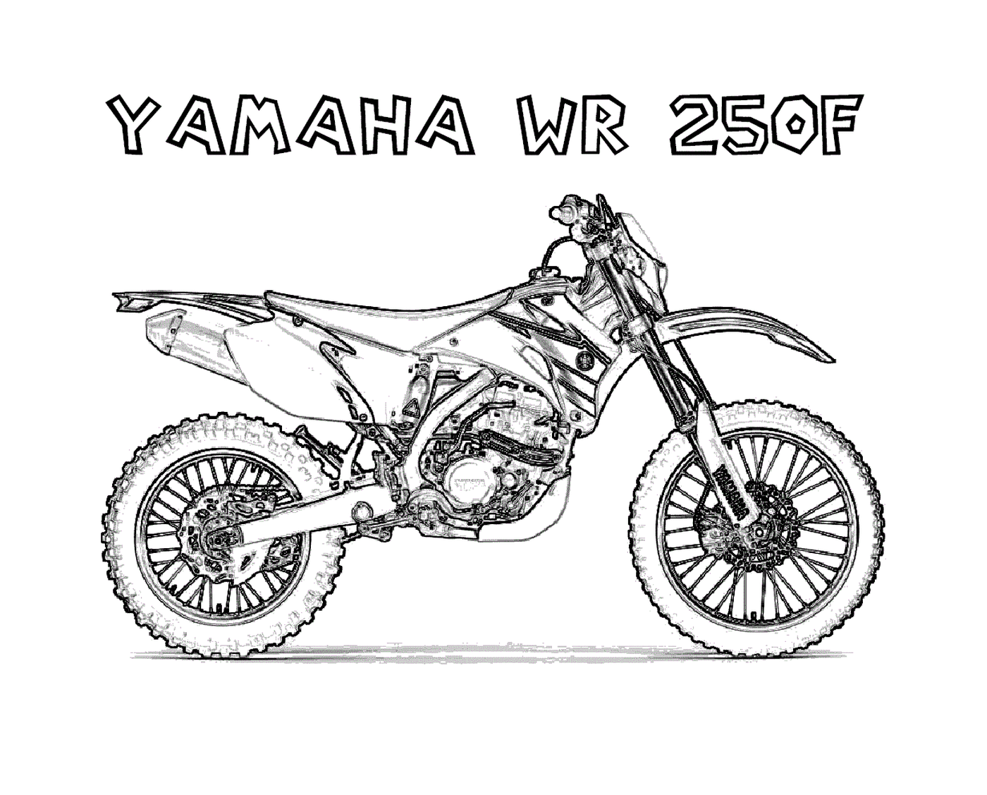  Yamaha WR250R para motocross 