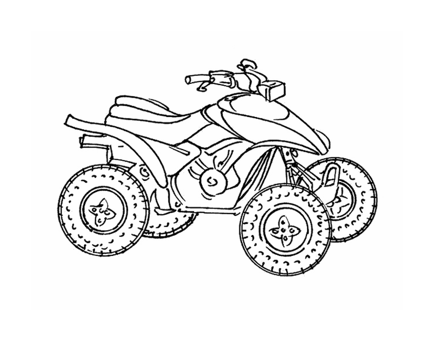  ATV, quadriciclo de quatro rodas 