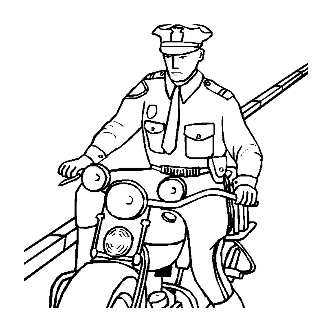  polícia condução motocicleta 