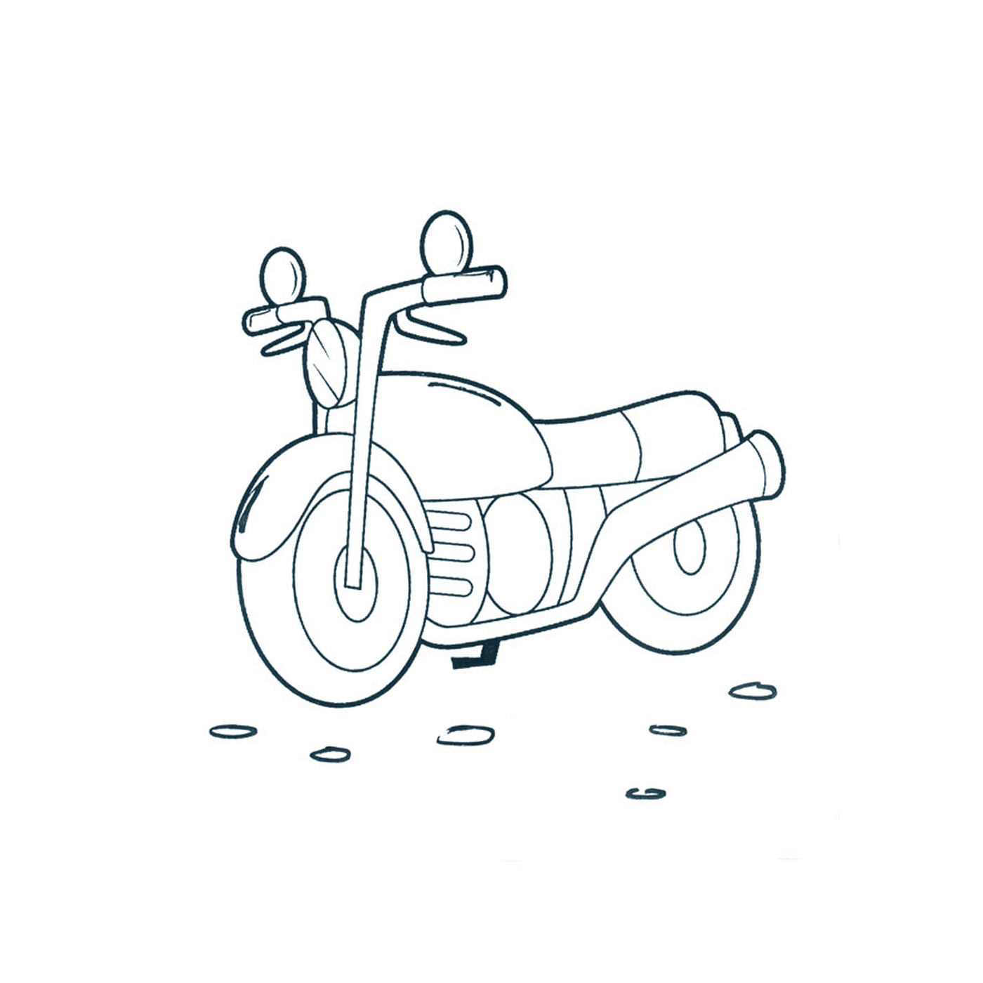  motocicleta colocada no chão 