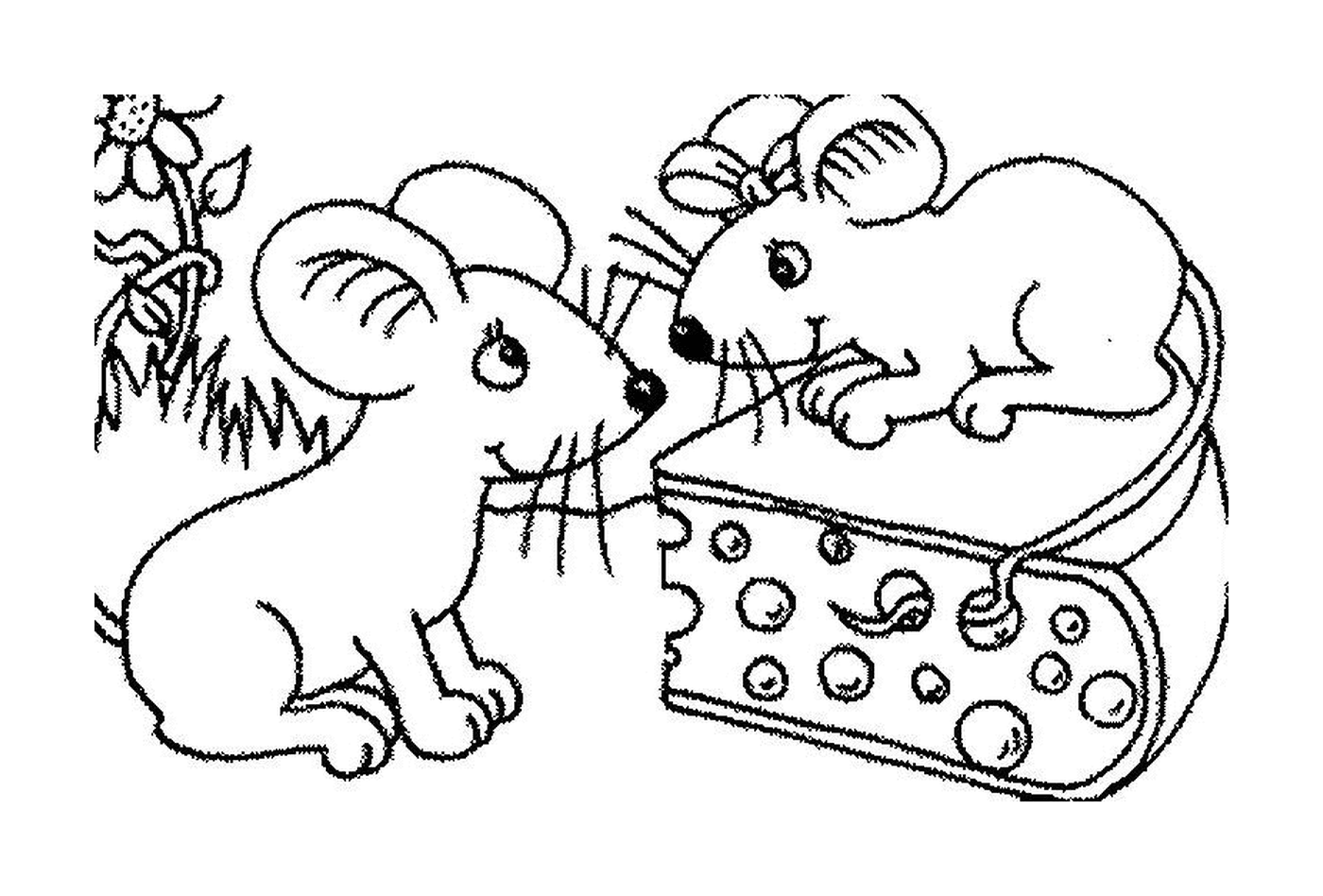  Dois ratos e um pedaço de queijo 