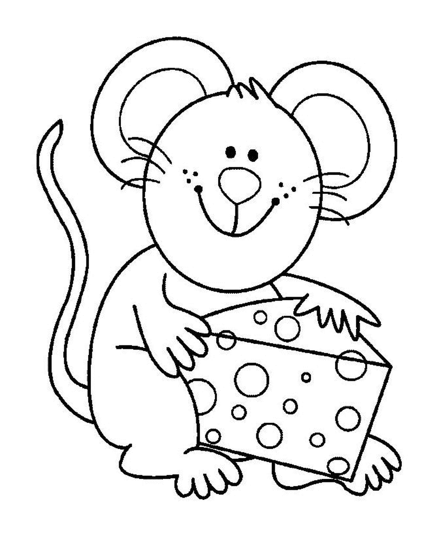 Um rato com queijo bom 
