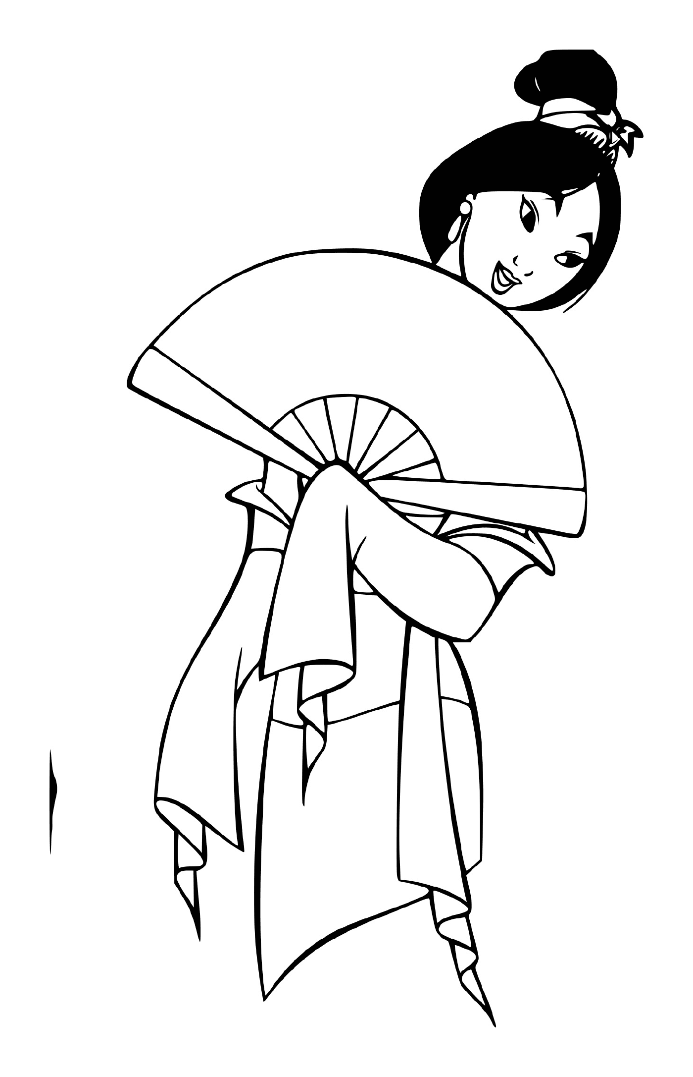  Mulan em traje tradicional 