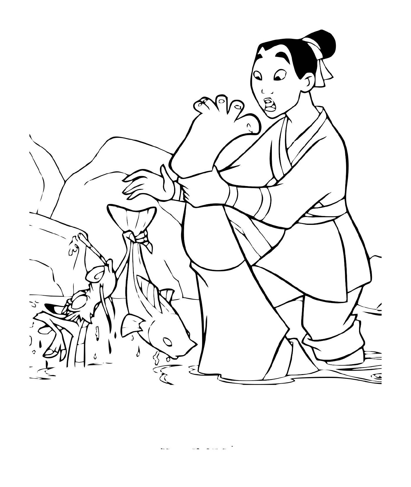  Pesca Mulan com Mushu 