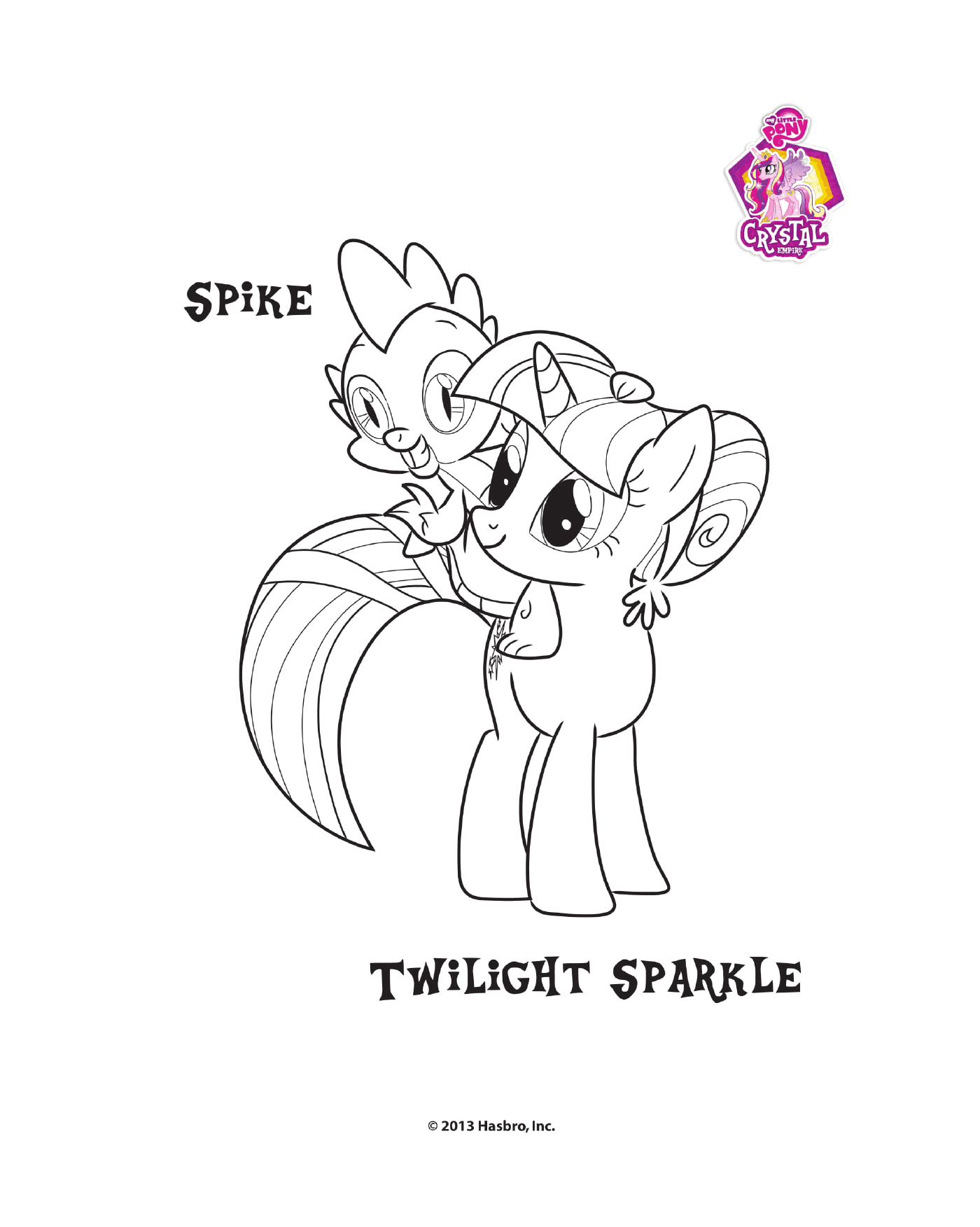  Spike e Twilight brilham no Império Cristal 