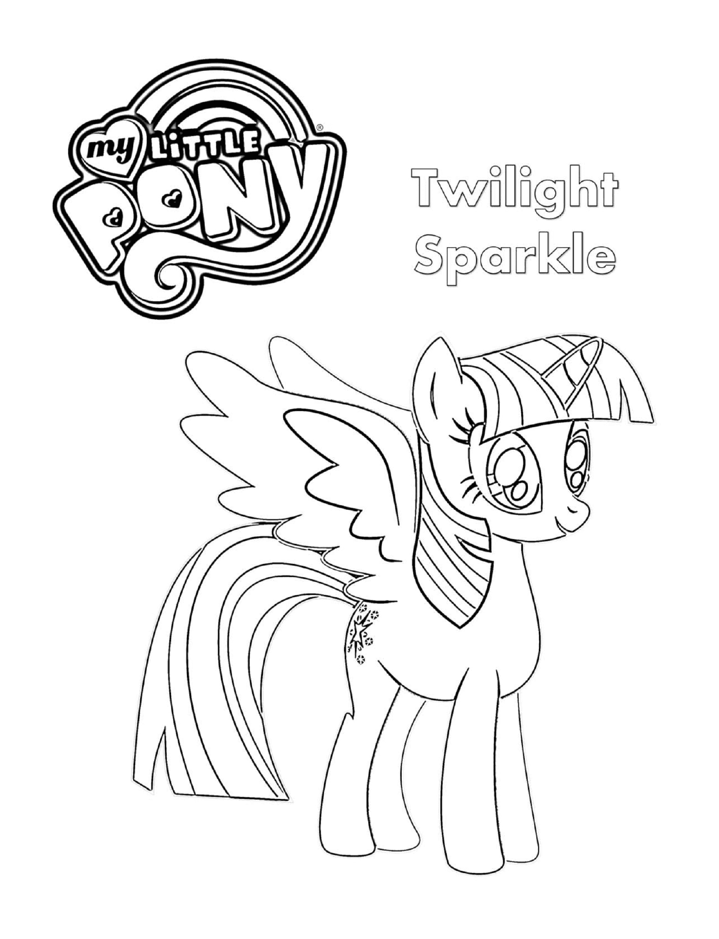  Twilight Sparkle, o pônei desenhado 