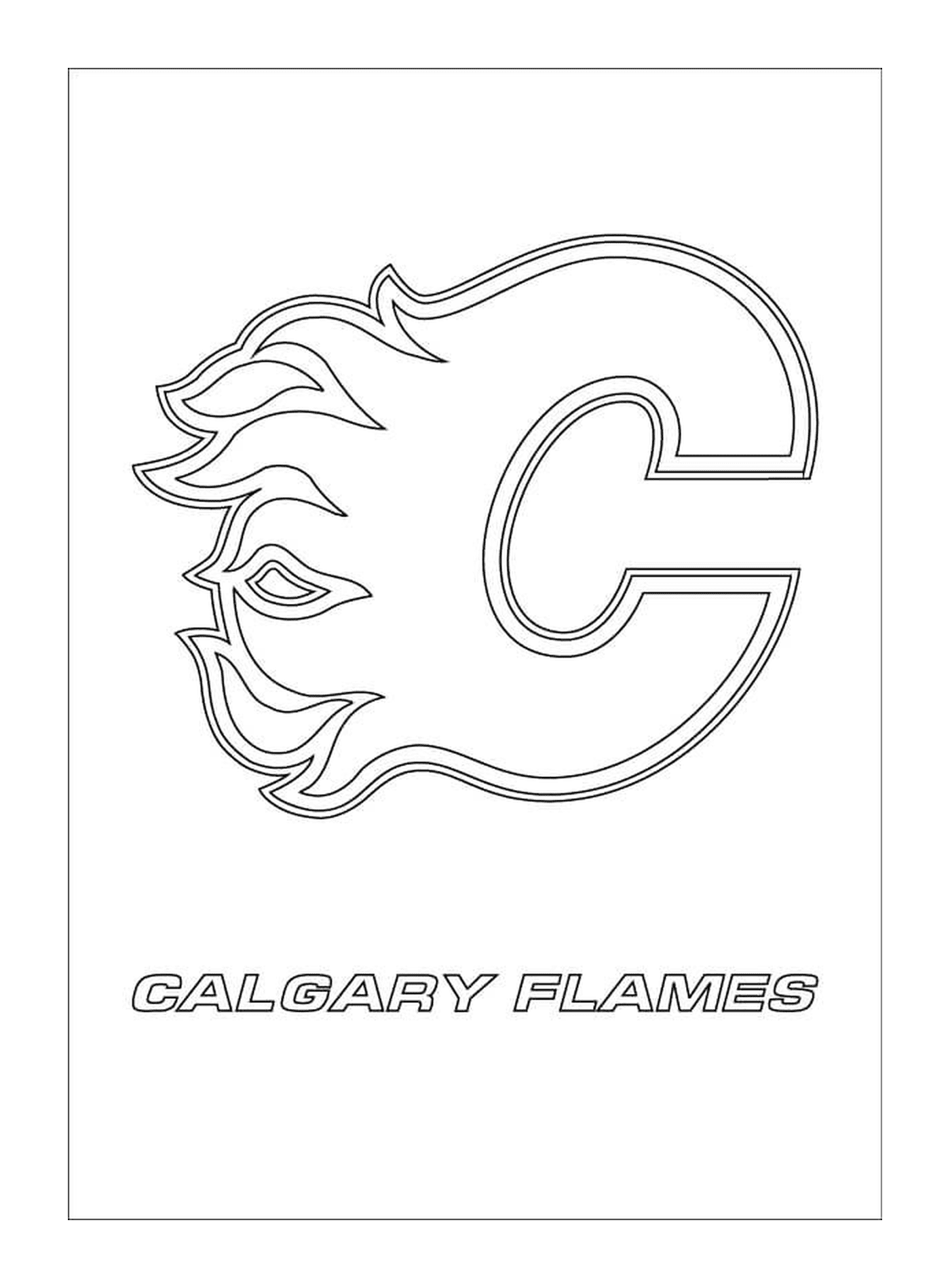  Logotipo das chamas de Calgary 