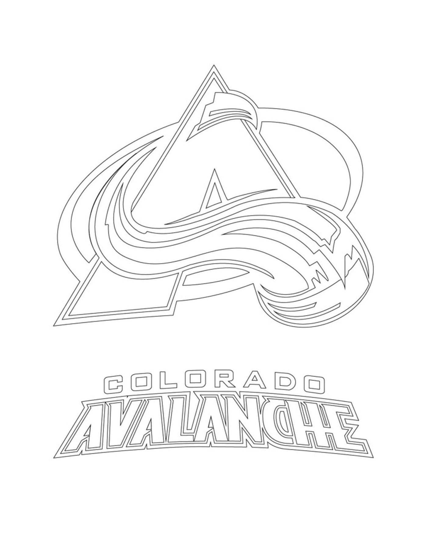  Logotipo Colorado Avalanche 