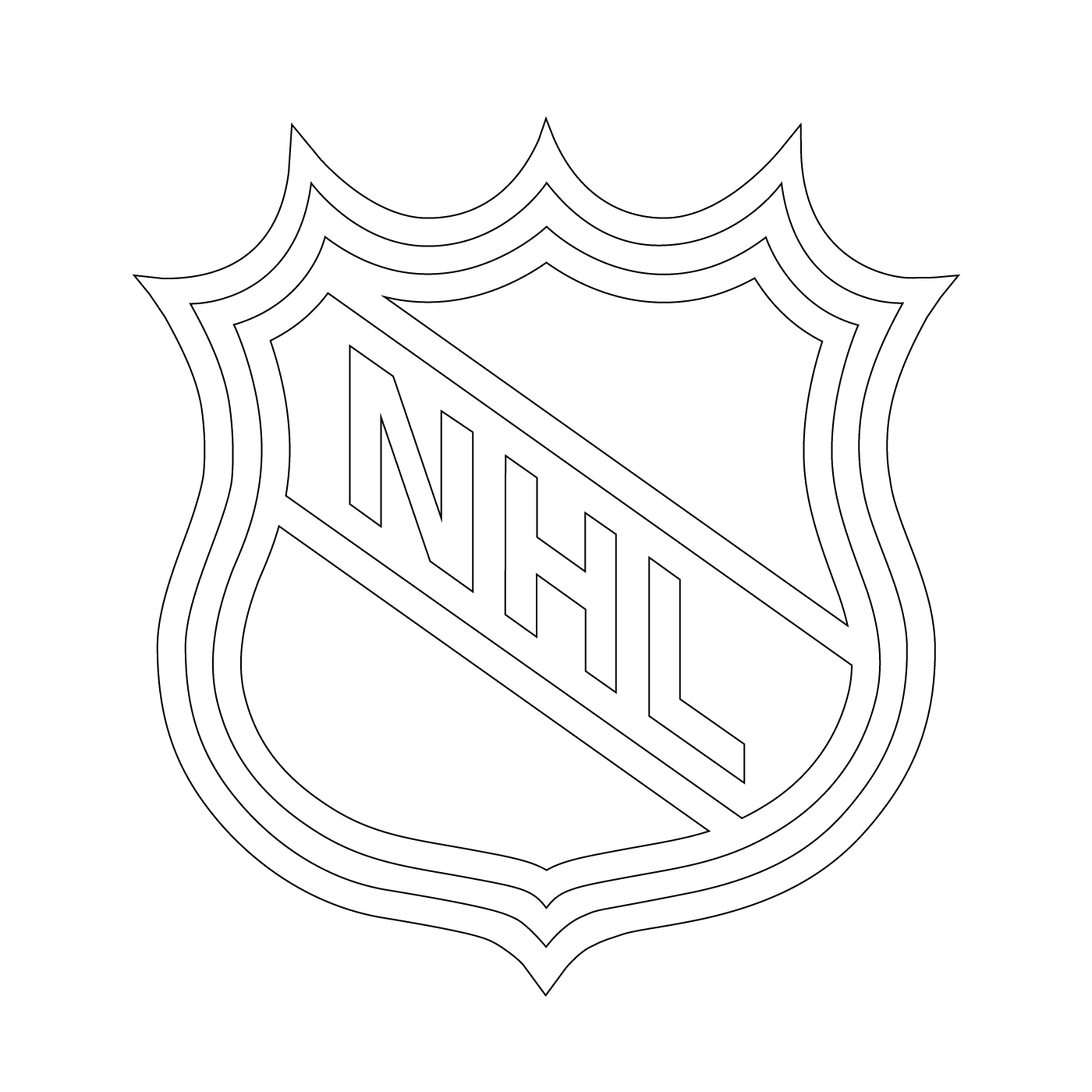  Logotipo da NHL (Liga Nacional de Hóquei) 