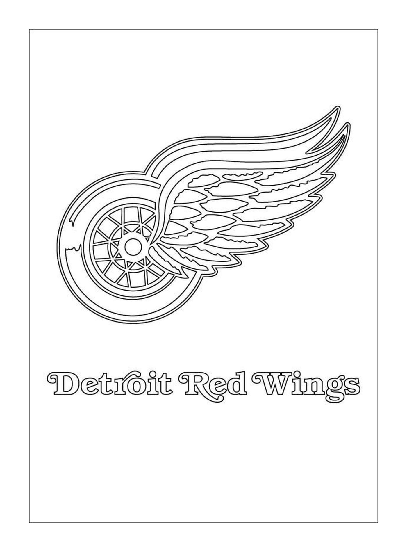  Logotipo das asas vermelhas de Detroit 