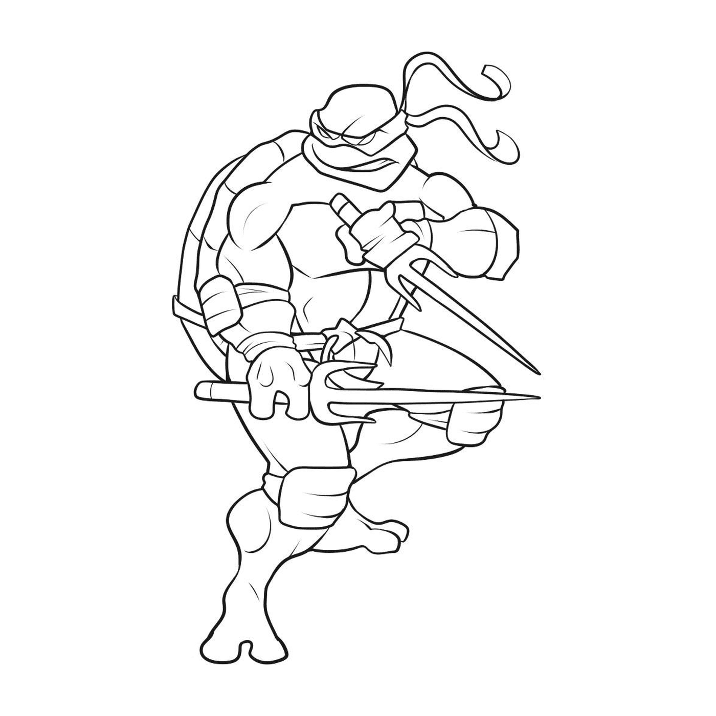  Tartaruga ninja com arco 