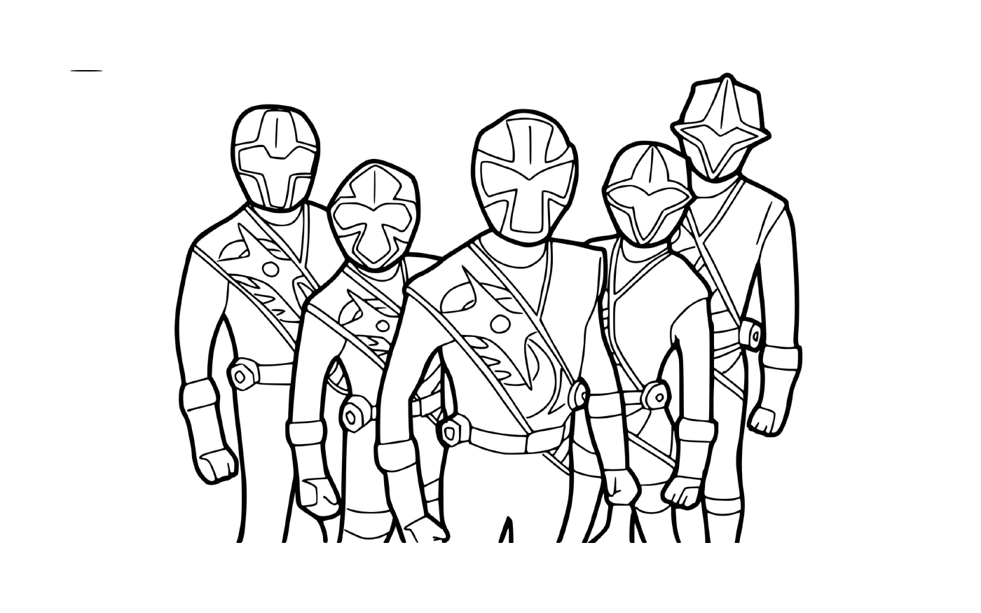  Power Rangers Steel - Equipe ninja 