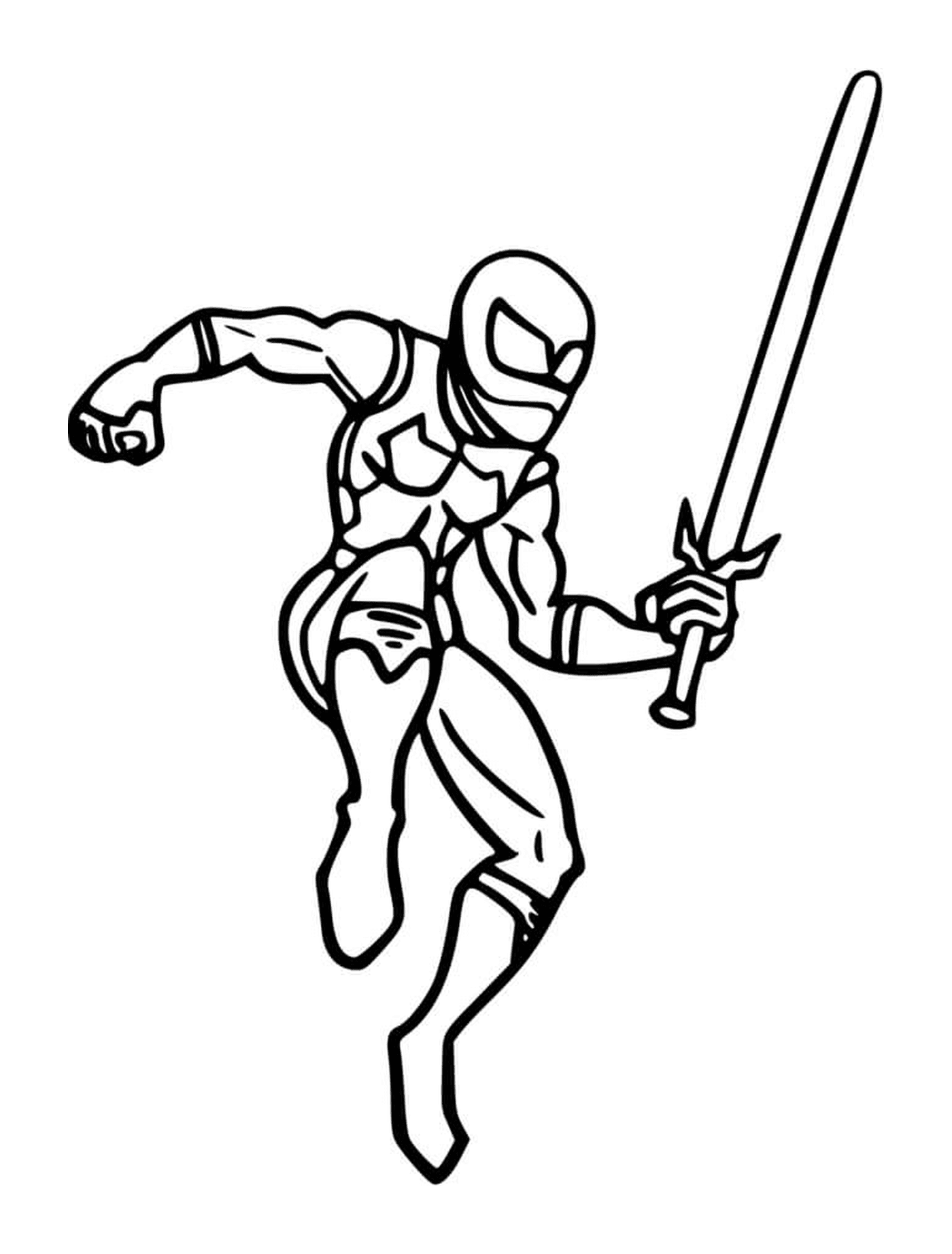  Ninja com uma espada 