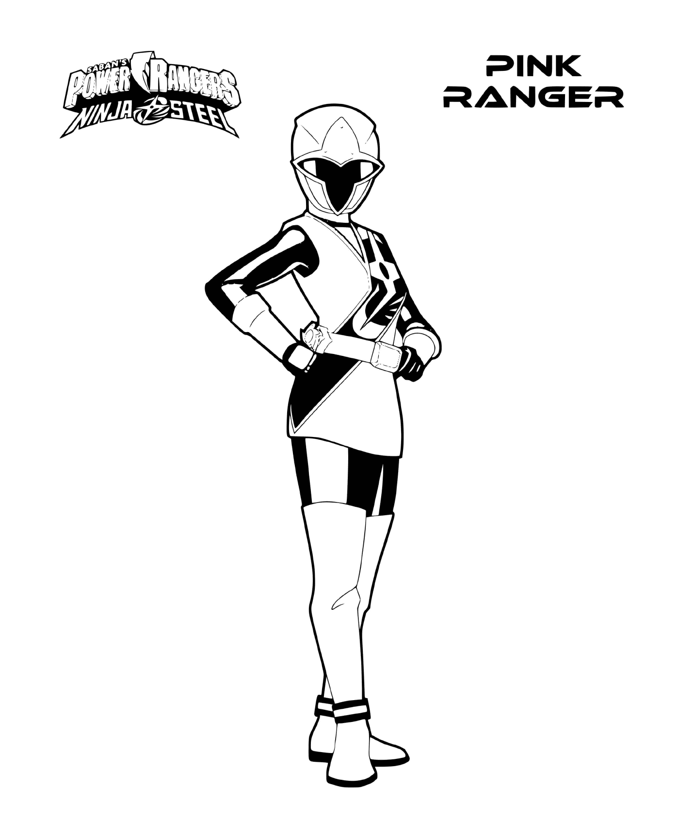  Power Rangers Aço - Ranger Rose 