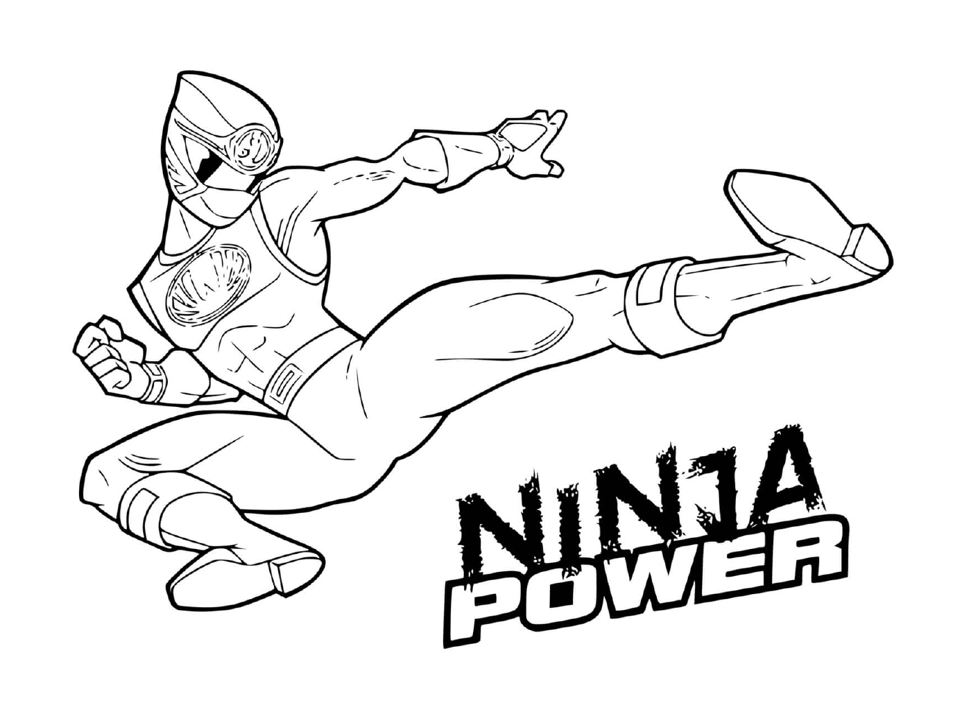  Power Rangers Ninja em modo de ataque 