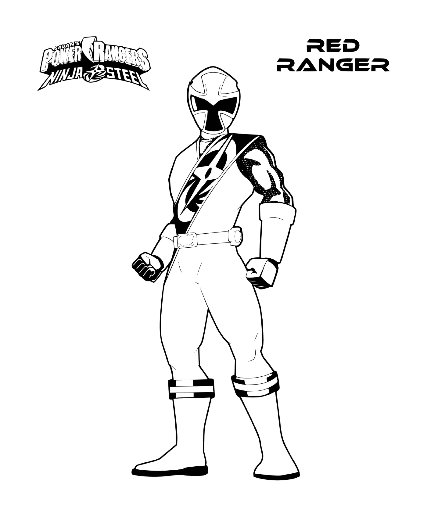  Power Rangers Steel - Ranger Vermelho 