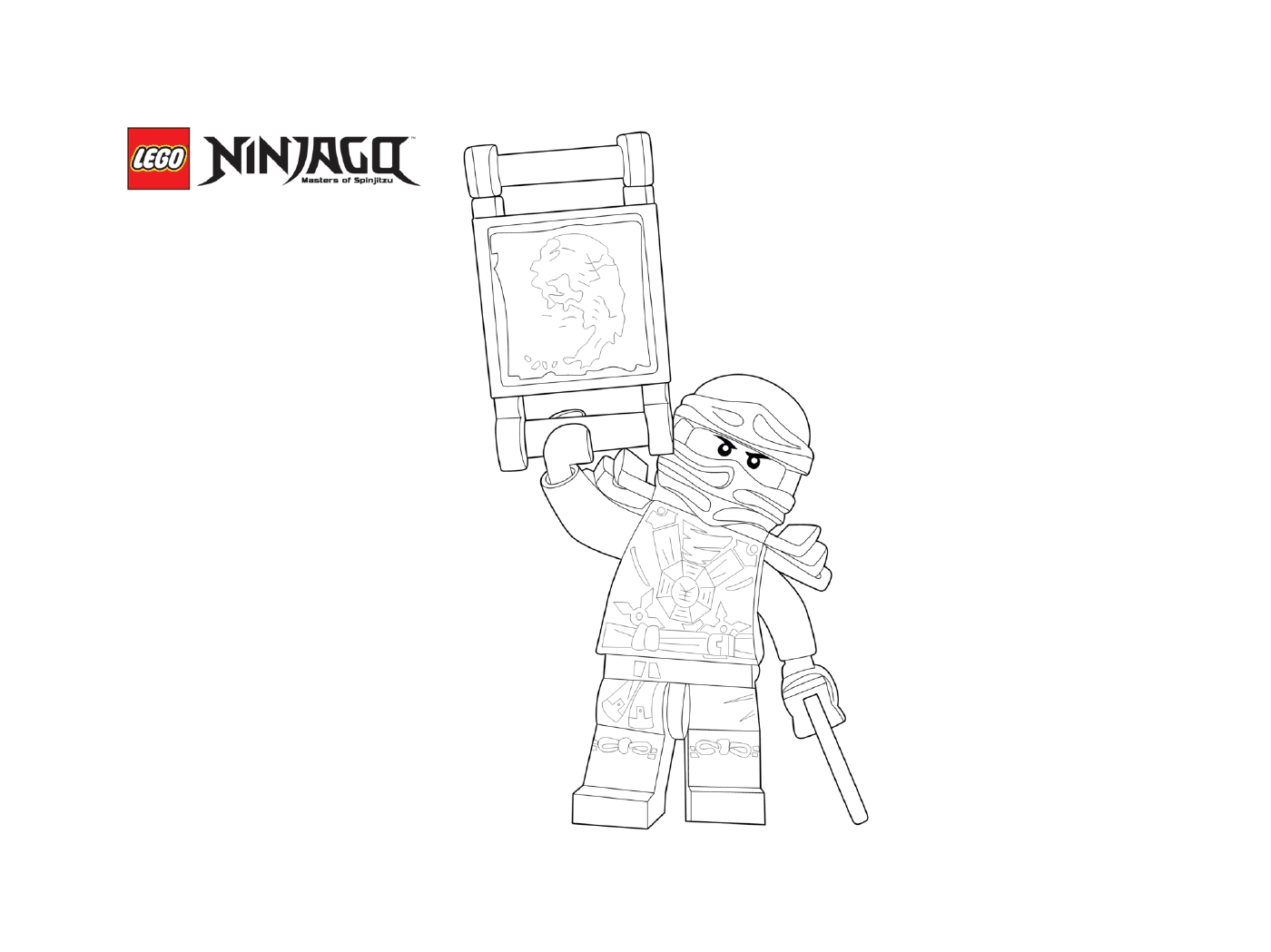  Cartaz sinal ninjago 