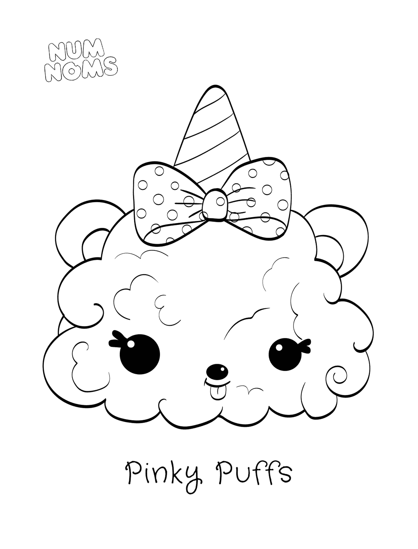  以 Num 名称系列 2 提供的 Pinky Puffs 