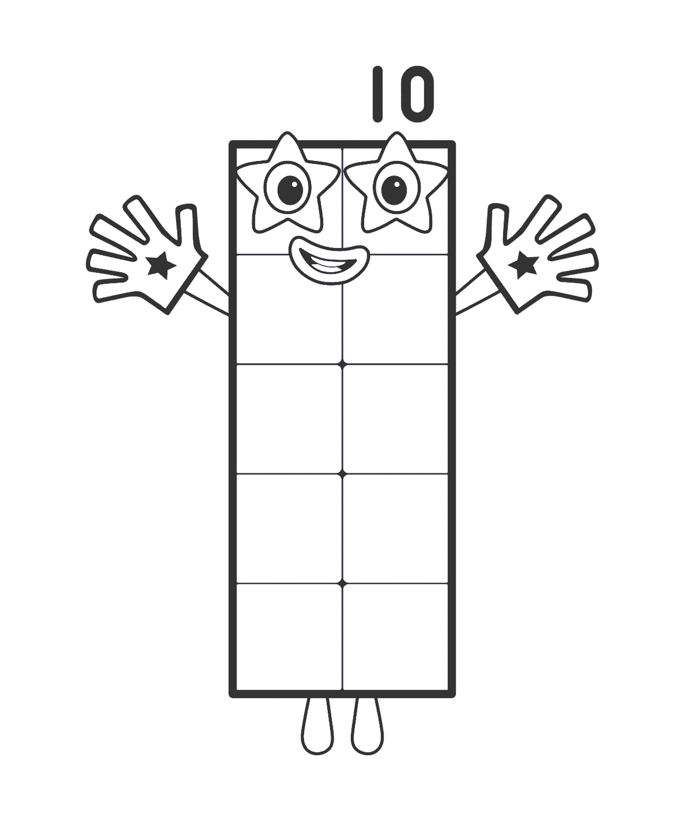  Retângulo Número 10, uma forma retangular 