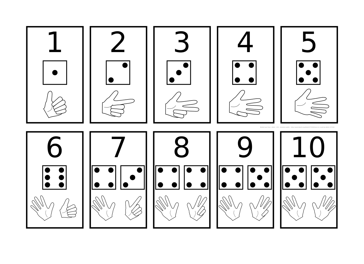  Cartão com números e símbolos 