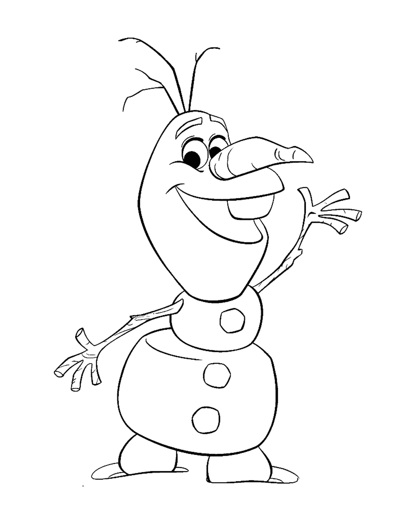  Olaf bonito desenho animado 