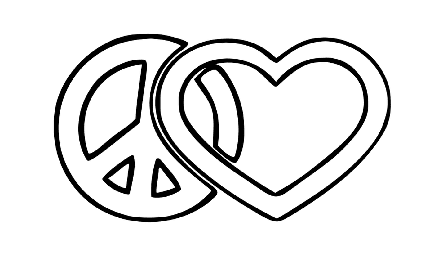  Logotipo de paz e amor 
