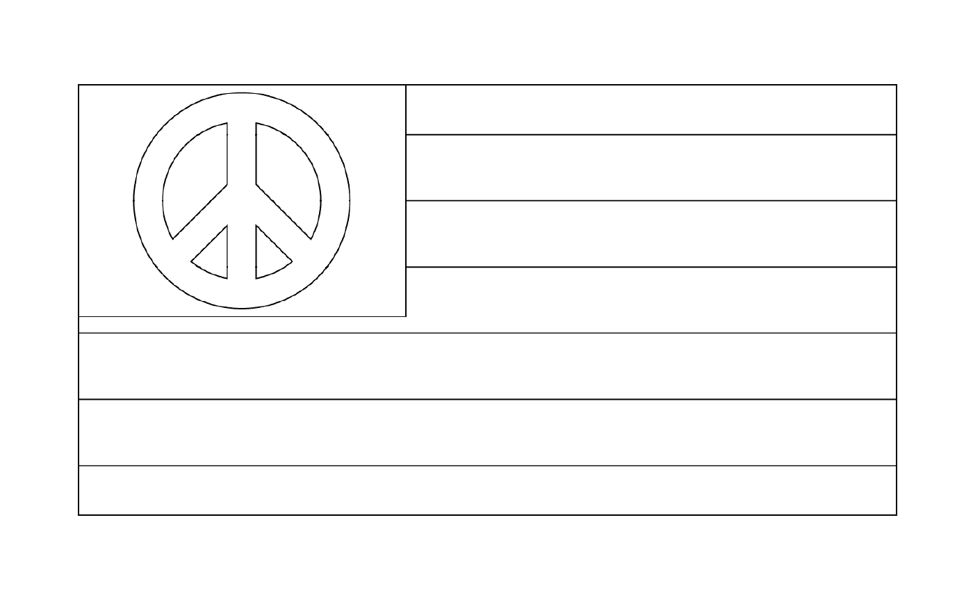  Bandeira americana, símbolo da paz 