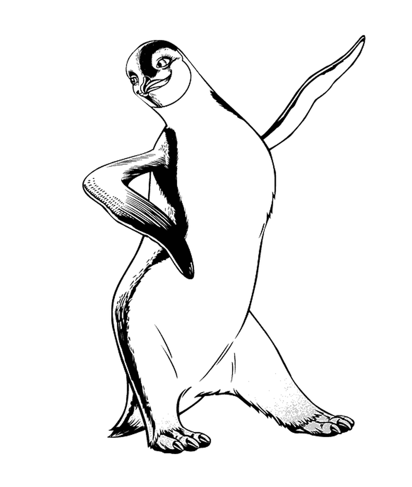  企鹅热情跳舞 
