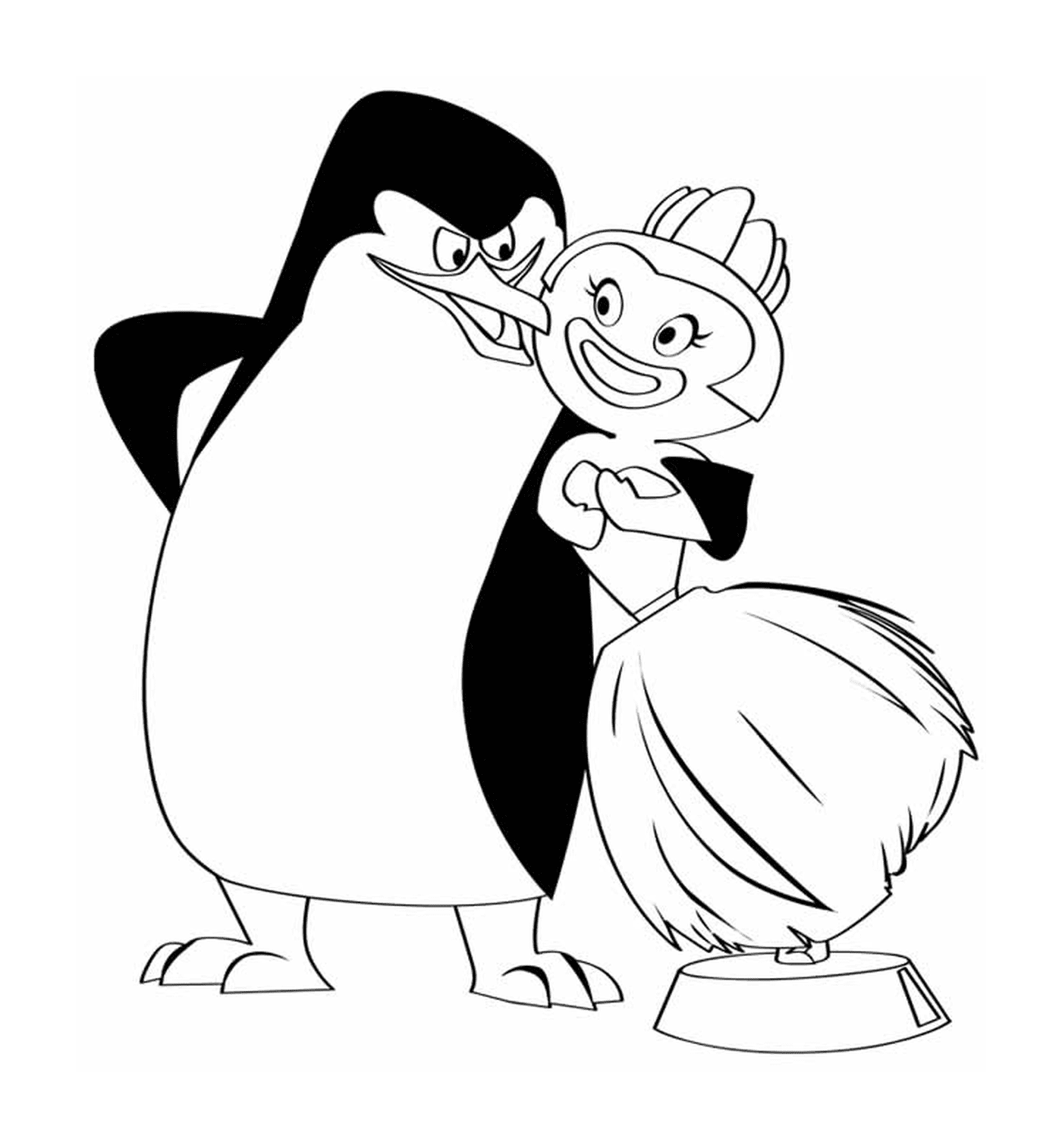  马达加斯加的企鹅图画 